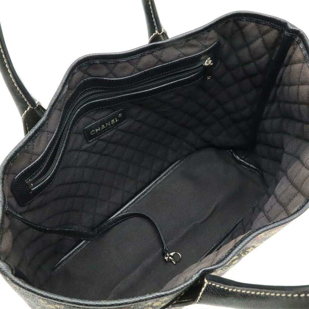 CHANEL Black Leather Tote Bag - Picture 7 of 8